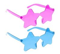 RUWLFE Lot de 8 lunettes soleil en forme d'étoile, accessoires amusants polycarbonate, for fête sur la plage, Halloween, anniversaire, décoration for Party