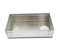 RUWLFE Panier en Pierre de Sauna Portable et Pliable, poêle d'extérieur, Support, Panier Bois for Camping Pique-Nique Barbecue, Charbon résistant à la Chaleur pour Barbecues Charbon(L)