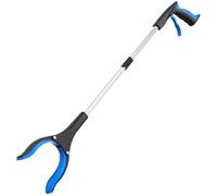 RUWLFE Pince Ramasse Objet Ramasseur Pliable Extra Long de 32 Pouces, 2 pièces, ramassage des ordures, Aide à la mobilité, Outils manuels for Personnes âgées(Blue)