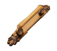 RUWLFE Poignée de porte Antique en alliage d'aluminium, poignée push-pull for portes d'armoire, balcon, maison à battants pour Armoires, Garages, Ardins(Coffee 282MM)
