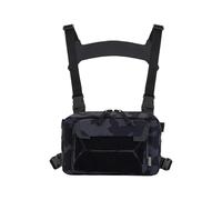 RUWLFE Sac à Dos De Pêche Sac de Gilet de pêche for Hommes, leurres de pêche, matériel Utilitaire, Sacs de Poitrine, Sac de Taille, Alpinisme en Plein air, Camping randonnée(Style1 Black Gray)