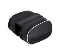 RUWLFE Sacoche De Cadre VéLo Sac de Selle Sac de Faisceau Avant VTT Mallette de Rangement étanche Noir Polyester matériel Sac de Rangement Stockage