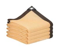 RUWLFE Toile D'ombrage Auvent de Jardin d'ombrage, auvent de Camping en Plein air, fenêtres de Balcon, Isolation Thermique, Filet d'ombrage for Piscine, Filets de Protection Solaire d'été(Beige,2x5m)