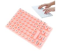 Ruwshuuk Autocollants de Clavier pour Ongles Longs - Rehausseur de Touches Adhésif | de Protection en Silicone Adhésive Réutilisable pour Les Claviers des Ordinateurs de Bureau, des Portables et