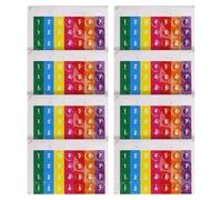 Ruwshuuk Autocollants de Notes pour Flûte de Pan,Décalcomanie Adhésive pour Flûte Jeunes Apprenants | Accessoire de Pratique pour Instrument de Musique, Autocollant de Notation pour Adolescents et