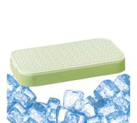 Ruwshuuk Bac à glaçons cube avec couvercles, bac à glaçons carré - 42-GRIDS empilables pour cocktail, glaçons, glaçons | Moule pour congélateur avec nourriture pour couvercle