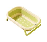 Ruwshuuk Baignoire pour bébé pliable, baignoire de bébé pliante | Net de bain de dessin animé en silicone,Fournitures pour bébé Isolation à double couche outil Sensibilisant pour les filles pour