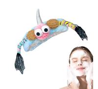 Ruwshuuk Bandeau de lavage du visage, bandeaux drôles | Bandeaux de dessins animés drôles,Accessoires pour cheveux élastiques, bandeau pour laver le visage, douche, soins de la peau