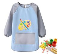 Ruwshuuk Blouse de Peinture Enfant - Tablier d'Art pour Tout-Petits - Protection Tachable Pour Lors De La Peinture, Cuisine, École Et Jardin