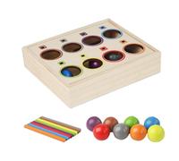 Ruwshuuk Boules de Tri des Couleurs - Jouets Interactifs de Balles pour Préscolaire,Activités Éducatives d'apprentissage par Correspondance,pour Les Jeux Quotidiens en Intérieur À La Maison Ou À