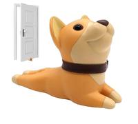 Ruwshuuk Butée de porte en PVC robuste pour sol | Accessoire décoratif pour la maison en forme de chiot pour dortoir, hôtel, location, restaurant, appartement, entreprise, magasin, classe