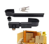 Ruwshuuk Cadenas Container - Serrure porte de charge avec 3 clés, cadenas de sécurité en acier réglable pour logistique, transport, chargement, remorque, supermarché