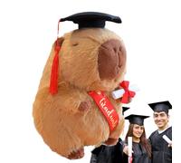 Ruwshuuk Capybara Peluche Petit, Capybara en Peluche | Adorable Toup en Peluche calibara en Peluche 2025,Animal du Chapeau de doctorat étreint pour collège