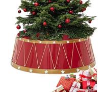Ruwshuuk Cercle pour Sapin De Noël - 65cm Anneau Panier Jupe Artificiel pour Arbre De Noël - Décoration Fête Intérieur Extérieur Salon Porche Cour Entrée Patio