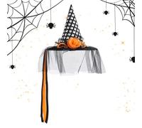 Ruwshuuk Chapeau de Sorcière,Chapeau De Déguisement Pour Halloween - Déguisement Adulte Coiffe Classique Pour Fêtes Intérieures Extérieures Événements Cosplay Et Soirées