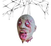Ruwshuuk Décoration de maison hantée - Accessoire de tête d'Halloween - Partie du corps étanche - Décoration pour salle d'évasion - Labyrinthe d'horreur - Théâtre