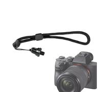 Ruwshuuk Dragonne pour appareil photo - Vis 1/4 tissée à la main pour appareil photo SLR | Dragonne portable, bandoulière d'appareil photo, dragonne de téléphone pour perche à selfie, Noir , Refer to