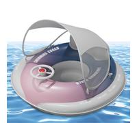 Ruwshuuk Flotteur Bébé - Jouets Aquatiques Gonflables - Siège Aquatique Sécurisé Réglable 6-36 Mois Piscine Plage Été