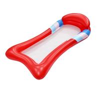 Ruwshuuk Flotteur de piscine pour lit bronzant, flottante de chaise longue, en bois pliable avec bronzage pour adultes avec filet | Prenez le allongé avec la patte confortable