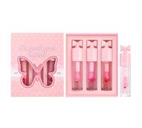 Ruwshuuk Gloss à lèvres qui change de couleur, pour femme, volume et humidité, soin des lèvres, avec effet changement de couleur, maquillage nourrissant de longue durée, idée cadeau pour maman, petite