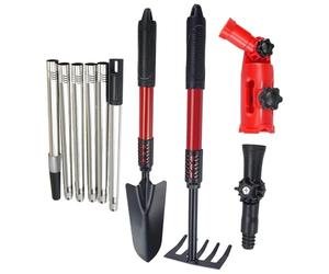 Ruwshuuk Gutter Outil de nettoyage | Grille d'angle réglable et embout de calcul - Kit de nettoyage de gouttières inoxydable pour la préparation hivernale