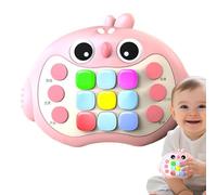 Ruwshuuk Jeu de bulles à poussée rapide, jouets Pop Bubble Up | Jeu de console à poussée rapide portable Fidget Jouets sensoriels, console de jeux Quick-Push, jeux éducatifs avec lumière et