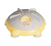 Ruwshuuk Jouet interactif pour chats, distributeur de nourriture - Jeu puzzle rotatif pour nourriture pour chat - Base stable pour alimentation lente stimulante avec défis amusants