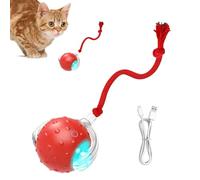 Ruwshuuk Jouet pour chat, balle interactive pour chat - Boule roulante lumineuse intelligente pour chanter les oiseaux, balles pour chats agiles en mouvement, jouets relaxants