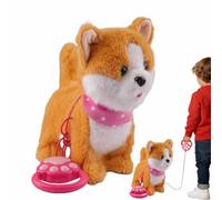 Ruwshuuk Jouet robot pour chien | Télécommande pour marcher alimenté par piles Jouet chien animé qui chante et abaisse pour animaux domestiques, pour jouer à apprendre les fêtes d'anniversaire