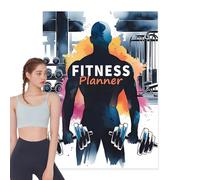 Ruwshuuk Journal de fitness | Journal de musculation | Carnet de planification hebdomadaire mensuel d'entraînement pour adultes
