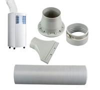 Ruwshuuk Kit De Tuyau Pour Fenêtre De Climatiseur Portable | Kit D'Évacuation Gainé Pour Climatiseur Portable | Adaptateur Fenêtre De Remplacement Pour Maison Bureau Chambre