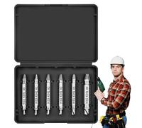 Ruwshuuk Kit extracteur de vis, vis rouillées et extracteur de boulons fixes - Extracteur de vis ergonomique pour réparation automobile, construction mécanique et travaux manuels