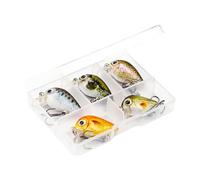 Ruwshuuk Leurres durs, leurres de pêche, leurres durs | Hard Knock Topwater Lures Kit de 5 leurres de pêche Swimbaits Appareil de pêche Basse Leurres de pêche Swimbait Leurres durs