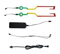 Ruwshuuk Lumières LED pour casque de moto, bande de signalisation pour casques - Bande LED 3 modes pour accessoires de moto avec décoration pour voyages nocturnes et excursions sur route