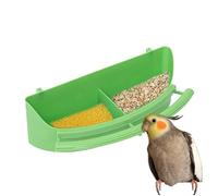 Ruwshuuk Mangeoire à oiseaux pour cage à oiseaux, mangeoire pour oiseaux - Gamelles pour eau et nourriture pour oiseaux - Bol pour distributeur de nourriture et d'eau pour oiseaux avec