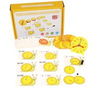 Ruwshuuk Montre d'apprentissage pour , montre pour apprendre à raconter, apprendre à raconter l'heure Snail Clock, activité de développement précoce, fournitures pour l'école à domicile