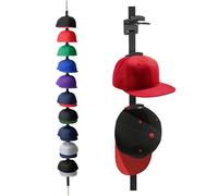 Ruwshuuk Organiseur pour chapeaux, crochets doubles pour exposition et rangement | Porte-manteau pour chapeaux au-delà de la porte - Pour entrée, salon, chambre, bureau, maison, appartement, garage