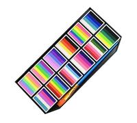 Ruwshuuk Peinture Visage,Maquillage pour le Visage et le Corps | Lavable À Base D'eau 12 Cases Avec Pinceaux Marqueurs Résistant Aux Taches Pour Fêtes Filles Halloween Cosplay Femmes Festival
