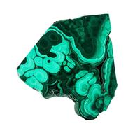 Ruwshuuk Pierre de malachite, tranche de malachite naturelle pour la décoration de la maison - Tranches de pierres de de , échantillons de minéraux de roche brillantes pour décorations