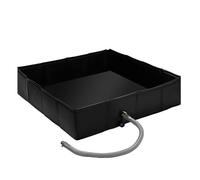 Ruwshuuk Poêle de douche portable, base de douche de camping, base de douche à clapet, base de boîtier de douche à clapet, drainage, bac étanche, sol de marquage de tente pour camping-car, camping