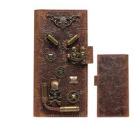 Ruwshuuk Porte-monnaie steampunk, porte-monnaie en cuir de vache | Porte-monnaie portable, pochette vintage, pochette à monnaie pour femme, Attribut unique, Refer to description, Unisexe