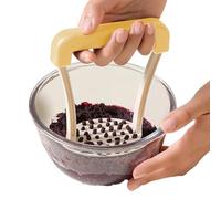 Ruwshuuk Presse-purée à écraser, presse-purée à la main, poignée de 13 cm, presse-purée à la main pour cuisiner, cuire et travailler les légumes