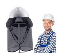 Ruwshuuk Protection solaire pour casque de sécurité - Bouclier cervical avec blocage UV monté sur le casque | Couverture respirante montée sur le casque pour jardinage, construction, travaux en plein