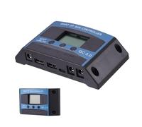 Ruwshuuk Régulateur de charge solaire, régulateurs de charge pour panneaux solaires | Régulateur de panneau solaire - Contrôleur d'énergie renouvelable 12V-24V avec 2 ports USB