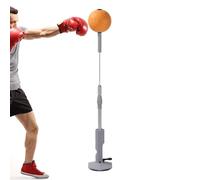 Ruwshuuk Sac de vitesse de boxe, sac de perforation de vitesse, sac de réflexe, avec support, ventouse puissante, exercice de coordination œil-main, hauteur réglable, équipement de fitness à la maison
