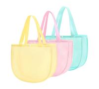 Ruwshuuk Sac Plage En Maille | Pochette pliable colorée range-jouets - Sac De Plage En Filet Pour Ramasser Les Coquillages | Pour La Famille Les Filles Et Les Adultes Au Bord De Mer Ramassage De