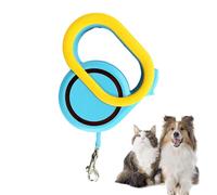 Ruwshuuk Sangle télescopique automatique pour chien - Corde d'entraînement pour animaux de compagnie - Sangle de corde extensible pour promeneurs avec chien - Chaîne de transport en corde avec poignée