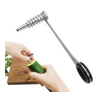 Ruwshuuk Spiralizer pour nouilles de légumes, courgettes, coupe-courgettes, en acier inoxydable, passe au lave-vaisselle qui ne glisse pas, alimentation de cuisine sûre pour pommes de terre de
