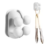 Ruwshuuk Support mural en forme de pelle à riz, support pour cuillère à riz, outil de cuisine adhésif résistant aux taches d'huile pour spatule à frire