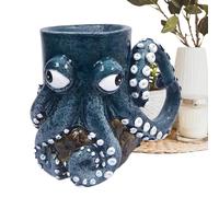 Ruwshuuk Tasse à café de pieuvre | Tasse à café pieuvre 3D - Tasse créative animaux marins pour les amateurs de thé idée cadeau pour Noël anniversaire voyage